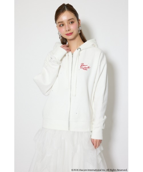 rienda(リエンダ)の「【Emily Paris】パーカー(パーカー・レディース・ブラック/ホワイト/ピンク・FREE)」の1枚目の写真