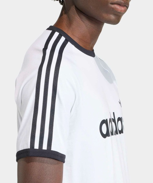 adidas（アディダス）の「スリーストライプス スリム リンガー Tシャツ / アディダスオリジナルス adidas Originals（Tシャツ/カットソー・メンズ・ブルー/ブラック/ホワイト・X-LARGE/LARGE/3XL/XX-LARGE/X-SMALL/SMALL/MEDIUM/XX-SMALL）」の8枚目の写真