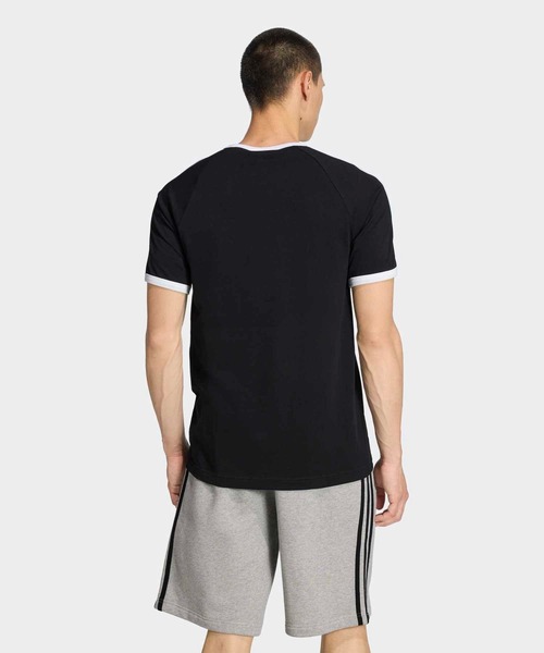 adidas（アディダス）の「スリーストライプス スリム リンガー Tシャツ / アディダスオリジナルス adidas Originals（Tシャツ/カットソー・メンズ・ブルー/ブラック/ホワイト・X-LARGE/LARGE/3XL/XX-LARGE/X-SMALL/SMALL/MEDIUM/XX-SMALL）」の10枚目の写真