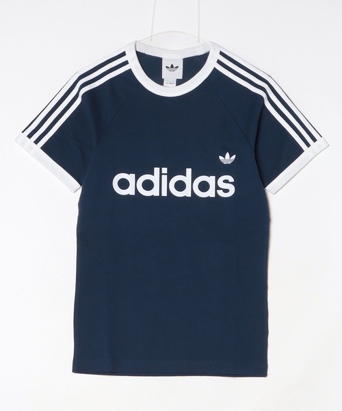 スリーストライプス スリム リンガー Tシャツ / アディダスオリジナル