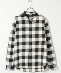 RAGEBLUE | バッファローチェックバンドカラーシャツ長袖/710865(シャツ/ブラウス)