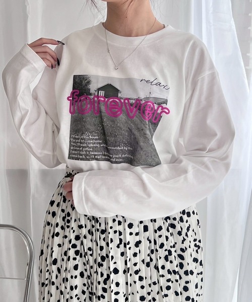 etta(エタ)の「フォトロゴロンT/長袖Tシャツ(Tシャツ/カットソー・レディース・B/C/A・MEDIUM/LARGE/X-LARGE)」の3枚目の写真
