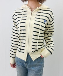【ZOZOTOWN限定】ワンポイントダブルジップニットパーカー