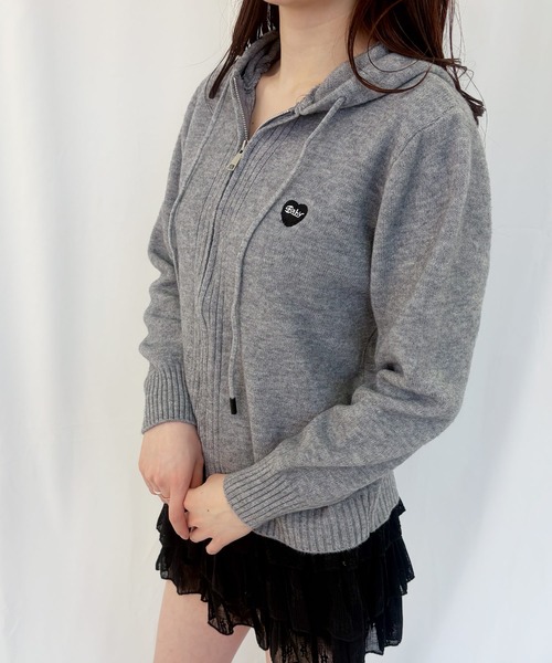 frunco(フランコ)の「【ZOZOTOWN限定】ワンポイントダブルジップニットパーカー(ニット/セーター・レディース・ホワイト/ブラック/アイボリー/グレー・FREE)」の12枚目の写真