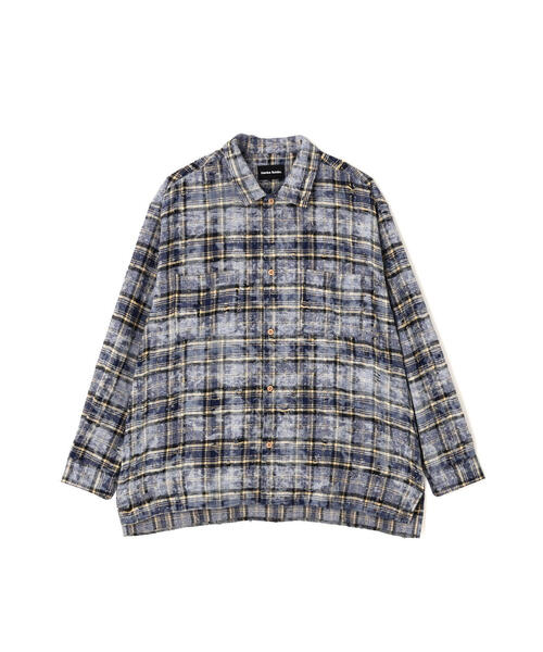 DANKE SCHON(ダンケシェーン)の「【WEB&DEPOT限定】DankeSchon/ダンケシェーン/DAMAGE WORK SHIRTS(シャツ/ブラウス・レディース・レッド/モスグリーン/ネイビー・L/M/XL)」の3枚目の写真