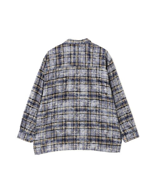 DANKE SCHON(ダンケシェーン)の「【WEB&DEPOT限定】DankeSchon/ダンケシェーン/DAMAGE WORK SHIRTS(シャツ/ブラウス・レディース・レッド/モスグリーン/ネイビー・L/M/XL)」の5枚目の写真