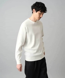 a.v.v | 【洗濯機で洗える】タックメッシュクルーネックニット(ニット/セーター)