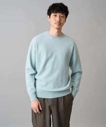 a.v.v（アーヴェヴェ）の「【洗濯機で洗える】タックメッシュクルーネックニット（ニット/セーター）」