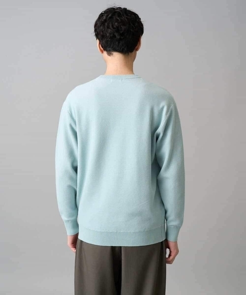 a.v.v（アーヴェヴェ）の「【洗濯機で洗える】タックメッシュクルーネックニット（ニット/セーター・メンズ・ピンク/ホワイト/ミント・46/48）」の17枚目の写真