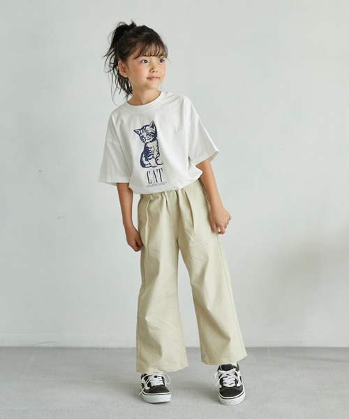 undeny.(アンディニ-)の「アンディニー CAT Tシャツ(Tシャツ/カットソー・キッズ・サックスブルー/ホワイト/ベージュ系その他・XL/L/M)」の5枚目の写真