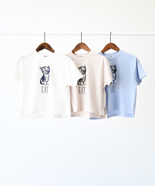 undeny.(アンディニ-)の「アンディニー CAT Tシャツ(Tシャツ/カットソー・キッズ・サックスブルー/ホワイト/ベージュ系その他・XL/L/M)」の22枚目の写真