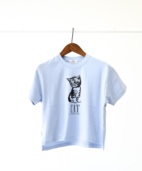 undeny.(アンディニ-)の「アンディニー CAT Tシャツ(Tシャツ/カットソー・キッズ・サックスブルー/ホワイト/ベージュ系その他・XL/L/M)」の15枚目の写真