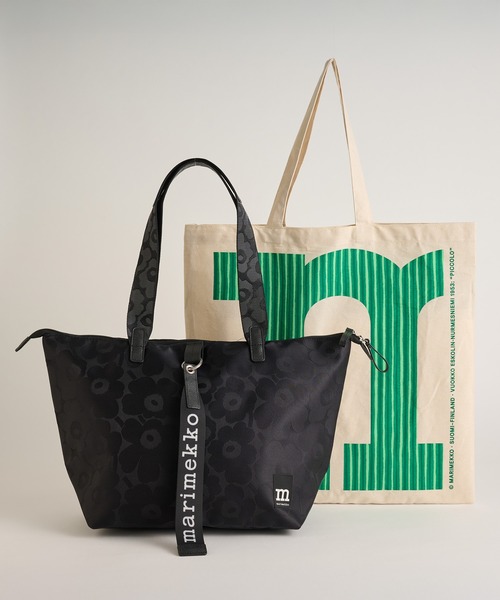 ZOZO限定 ノベルティ付】Unikko / tote bag M black（ショルダーバッグ