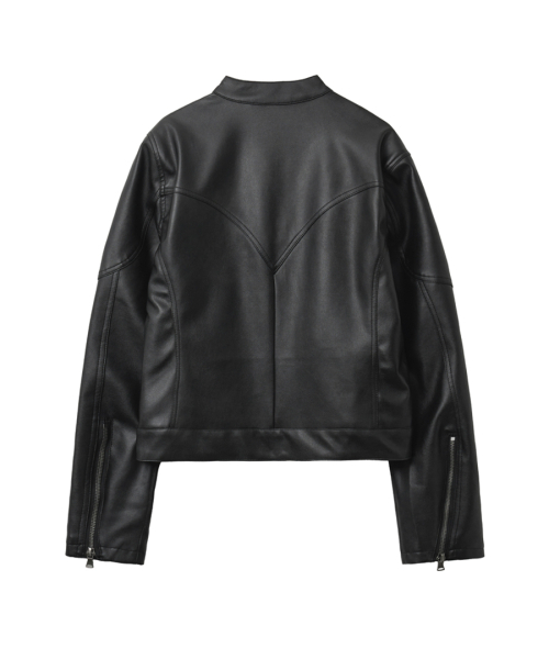 RENSE（レンセ）の「Vegan Leather Biker Jacket Black（ライダースジャケット・レディース・その他・OS）」の4枚目の写真