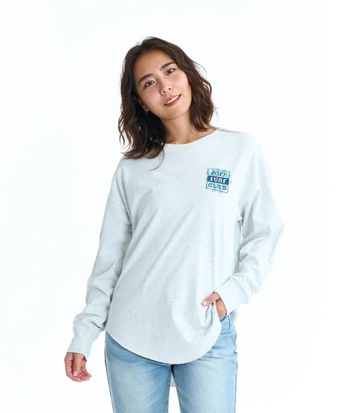 ROXY（ロキシー）の「ROXY ウィメンズ ALL NEED IN LIFE ロンT 【2026年春夏モデル】/ロキシーフラワーモチーフバックプリントラウンドヘム長袖ロンT（Tシャツ/カットソー・レディース・ベージュ/ブラック/ナチュラル/グレー・SMALL/LARGE/MEDIUM）」の3枚目の写真