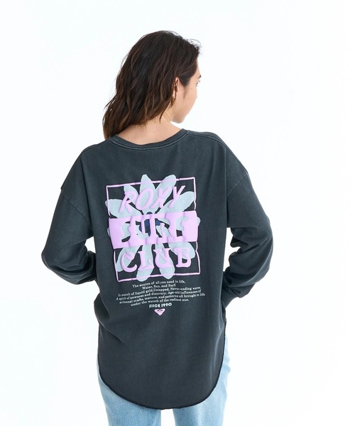 ROXY（ロキシー）の「ROXY ウィメンズ ALL NEED IN LIFE ロンT 【2026年春夏モデル】/ロキシーフラワーモチーフバックプリントラウンドヘム長袖ロンT（Tシャツ/カットソー・レディース・ベージュ/ブラック/ナチュラル/グレー・SMALL/LARGE/MEDIUM）」の19枚目の写真