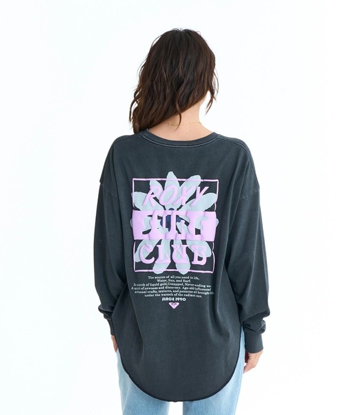 ROXY（ロキシー）の「ROXY ウィメンズ ALL NEED IN LIFE ロンT 【2026年春夏モデル】/ロキシーフラワーモチーフバックプリントラウンドヘム長袖ロンT（Tシャツ/カットソー・レディース・ベージュ/ブラック/ナチュラル/グレー・SMALL/LARGE/MEDIUM）」の13枚目の写真