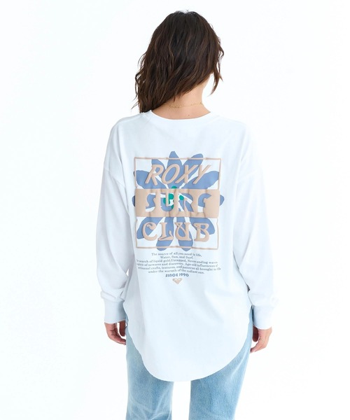 ROXY（ロキシー）の「ROXY ウィメンズ ALL NEED IN LIFE ロンT 【2026年春夏モデル】/ロキシーフラワーモチーフバックプリントラウンドヘム長袖ロンT（Tシャツ/カットソー・レディース・ベージュ/ブラック/ナチュラル/グレー・SMALL/LARGE/MEDIUM）」の8枚目の写真
