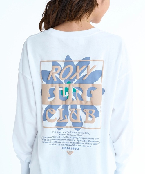 ROXY（ロキシー）の「ROXY ウィメンズ ALL NEED IN LIFE ロンT 【2026年春夏モデル】/ロキシーフラワーモチーフバックプリントラウンドヘム長袖ロンT（Tシャツ/カットソー・レディース・ベージュ/ブラック/ナチュラル/グレー・SMALL/LARGE/MEDIUM）」の10枚目の写真