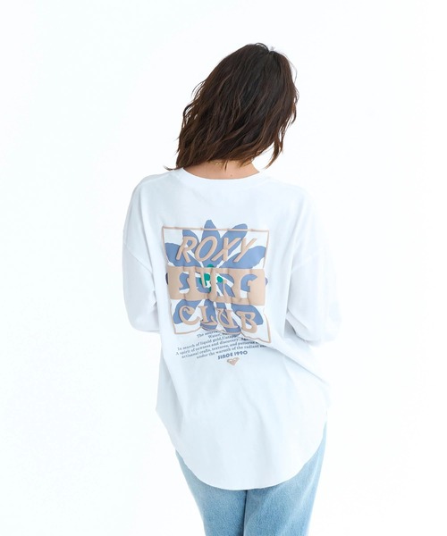 ROXY（ロキシー）の「ROXY ウィメンズ ALL NEED IN LIFE ロンT 【2026年春夏モデル】/ロキシーフラワーモチーフバックプリントラウンドヘム長袖ロンT（Tシャツ/カットソー・レディース・ベージュ/ブラック/ナチュラル/グレー・SMALL/LARGE/MEDIUM）」の6枚目の写真