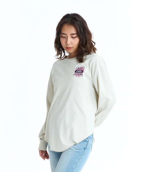 ROXY（ロキシー）の「ROXY ウィメンズ ALL NEED IN LIFE ロンT 【2026年春夏モデル】/ロキシーフラワーモチーフバックプリントラウンドヘム長袖ロンT（Tシャツ/カットソー・レディース・ベージュ/ブラック/ナチュラル/グレー・SMALL/LARGE/MEDIUM）」の18枚目の写真