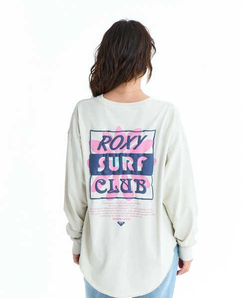 ROXY（ロキシー）の「ROXY ウィメンズ ALL NEED IN LIFE ロンT 【2026年春夏モデル】/ロキシーフラワーモチーフバックプリントラウンドヘム長袖ロンT（Tシャツ/カットソー・レディース・ベージュ/ブラック/ナチュラル/グレー・SMALL/LARGE/MEDIUM）」の7枚目の写真
