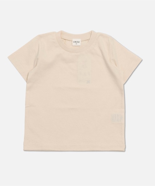 chil2(チルツー)の「綿100% 無地 半袖Tシャツ(Tシャツ/カットソー・キッズ・ブラック/スモークピンク/チャコールグレー/クリーム/ブルー/ミント/ネイビー/イエロー/ホワイト/レッド/カーキ/ベージュ/ブラウン/オートミール/グレイッシュブルー/オレンジ/ラベンダー/サックスブルー/ライトイエロー/グリーン・80cm/90cm/100cm/110cm/120cm/130cm/140cm/150cm/160cm)」の21枚目の写真