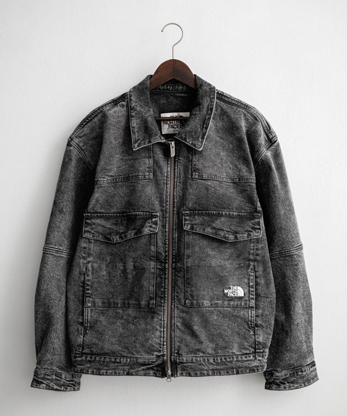 THE NORTH FACE(ザノースフェイス)の「日本未展開モデル WHITE LABEL THE NORTH FACE DENIM TRUCKER JACKET ワンポイントロゴ刺繍ワークデニムジャケット(デニムジャケット・メンズ・グレー/ライトブルー・L/XL/M)」の21枚目の写真