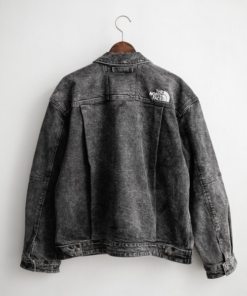 THE NORTH FACE(ザノースフェイス)の「日本未展開モデル WHITE LABEL THE NORTH FACE DENIM TRUCKER JACKET ワンポイントロゴ刺繍ワークデニムジャケット(デニムジャケット・メンズ・グレー/ライトブルー・L/XL/M)」の22枚目の写真