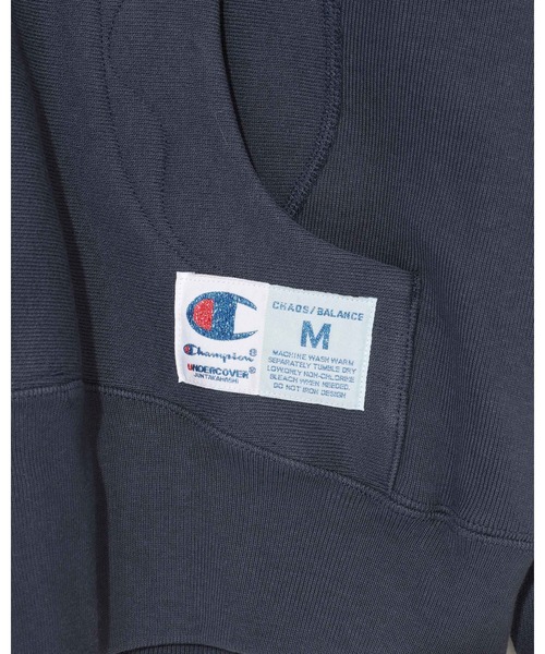UNDERCOVER（アンダーカバー）の「【UNDERCOVER/アンダーカバー】UC2E1802-1 ×Champion（パーカー・メンズ・ブラック/ネイビー・M/L/XL/XXL）」の3枚目の写真