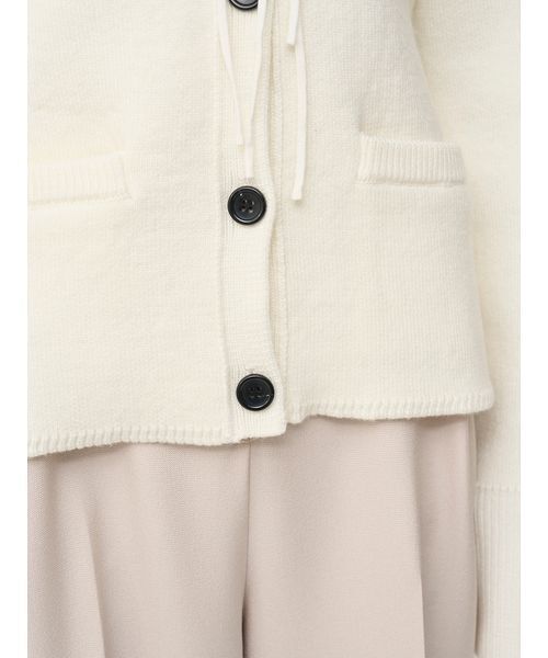 SNIDEL(スナイデル)の「バテンレースカラーニットカーディガン(カーディガン/ボレロ・レディース・グレー/オフホワイト/その他・F)」の13枚目の写真