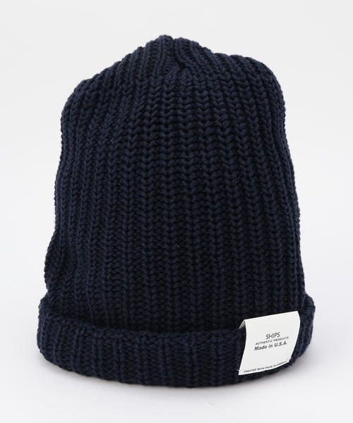 SHIPS（シップス）の「SA: アメリカ製 コットン ニットキャップ（ニットキャップ/ビーニー・メンズ・ブラック/ワイン/ネイビー・ONE SIZE）」の6枚目の写真