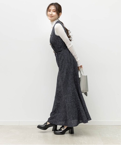 RANDA(ランダ)の「ジャケットライクマーメイドワンピース(ワンピース・レディース・グレー/アイボリー/ネイビー・1/0)」の7枚目の写真