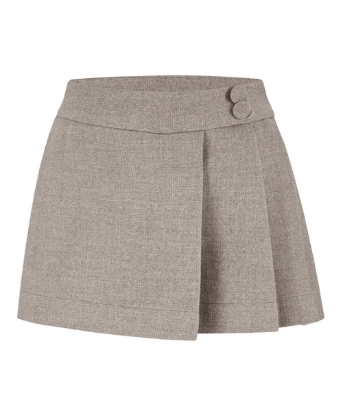 Heritage Pleats Mini Skirt（スカート）｜andwang（アンドワン）の