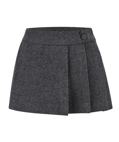 スカート ANDWANG Double layer skirt 001 Heritage Pleats Mini Skirt（スカート）｜andwang（アンドワン）の