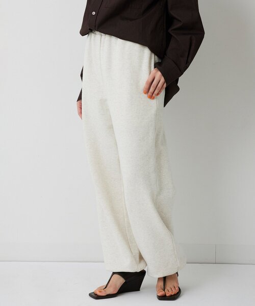 Whim Gazette（ウィムガゼット）の「2way裏毛パンツ（スウェットパンツ・レディース・グレー/ホワイト系その他・FREE）」の4枚目の写真