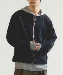 eastserviceshop（イーストサービスショップ）の「ネイチャーカッティングノーカラージャケット - ブラック（その他アウター）」