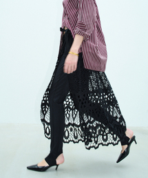 MATOKAMATOKA（マトカマトカ）の「MATOKAMATOKA マトカマトカ カットワークレーススカート 3861419005（スカート）」