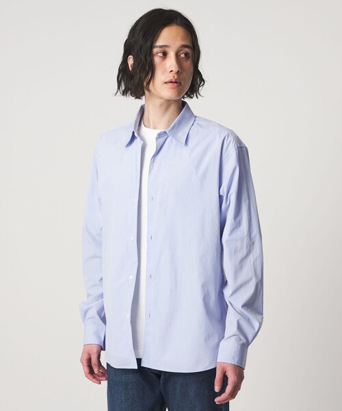 A DAY IN THE LIFE UNITED ARROWS(アデイインザライフユナイテッドアローズ)の「ライトワッシャー ポプリン リラックスレギュラーカラーシャツ<A DAY IN THE LIFE>(シャツ/ブラウス・メンズ・ライトブルー/ダークグレー/ホワイト・M/L)」の6枚目の写真