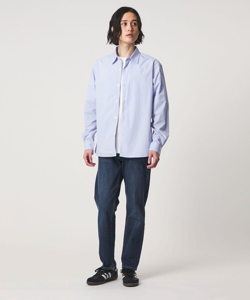 A DAY IN THE LIFE UNITED ARROWS(アデイインザライフユナイテッドアローズ)の「ライトワッシャー ポプリン リラックスレギュラーカラーシャツ<A DAY IN THE LIFE>(シャツ/ブラウス・メンズ・ライトブルー/ダークグレー/ホワイト・M/L)」の5枚目の写真