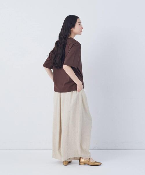 conges payes ADIEU TRISTESSE（コンジェ ペイエ アデュートリステス）の「ベジタブルプリントTシャツ（Tシャツ/カットソー・レディース・オフホワイト/ブラウン/ベージュ・FREE）」の13枚目の写真