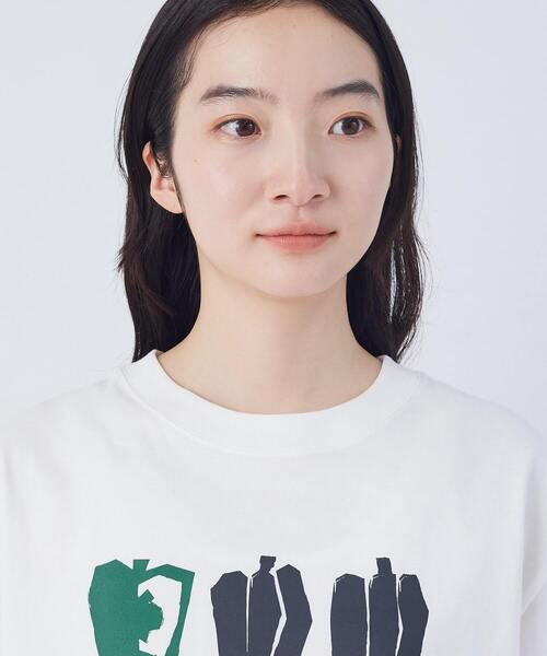 conges payes ADIEU TRISTESSE(コンジェ ペイエ アデュートリステス)の「ベジタブルプリントTシャツ(Tシャツ/カットソー・レディース・オフホワイト/ブラウン/ベージュ・FREE)」の14枚目の写真