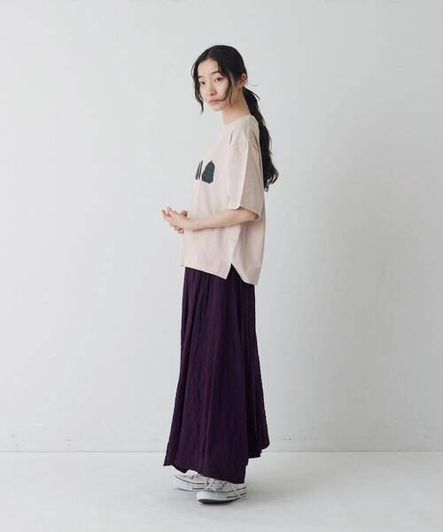 conges payes ADIEU TRISTESSE(コンジェ ペイエ アデュートリステス)の「ベジタブルプリントTシャツ(Tシャツ/カットソー・レディース・オフホワイト/ブラウン/ベージュ・FREE)」の20枚目の写真