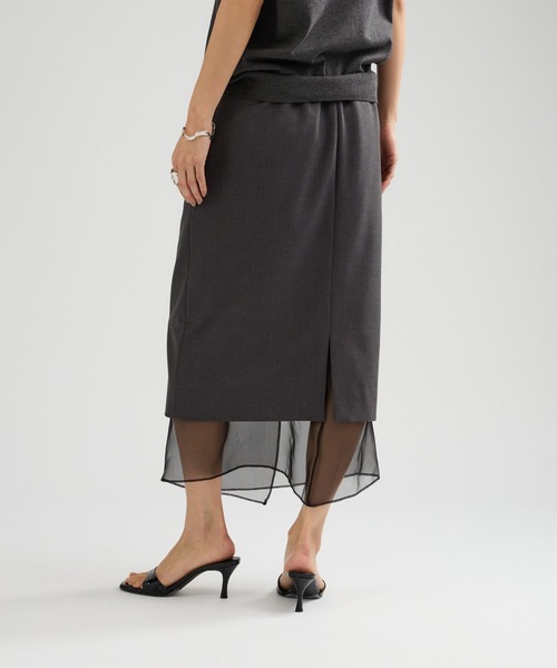 Chaos（カオス）の「Chaos(カオス)/クーシュスカート（スカート・レディース・ベージュ/グレー・38/36）」の8枚目の写真