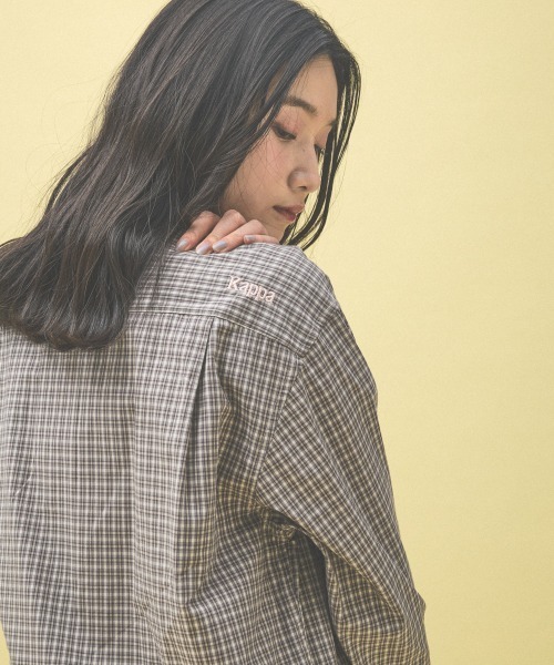 Kappa(カッパ)の「≪Kappa×and ST ウェルネスクラブ≫シャツ(シャツ/ブラウス・レディース・ネイビー/ベージュ/ブルー・MEDIUM/LARGE/SMALL)」の22枚目の写真