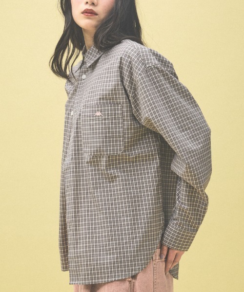 Kappa(カッパ)の「≪Kappa×and ST ウェルネスクラブ≫シャツ(シャツ/ブラウス・レディース・ネイビー/ベージュ/ブルー・MEDIUM/LARGE/SMALL)」の21枚目の写真