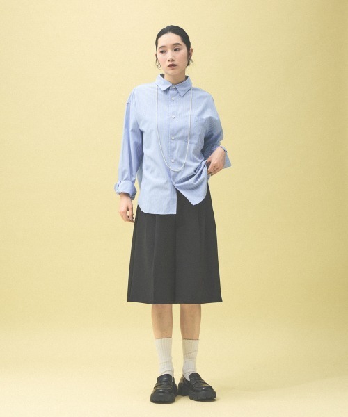 Kappa(カッパ)の「≪Kappa×and ST ウェルネスクラブ≫シャツ(シャツ/ブラウス・レディース・ネイビー/ベージュ/ブルー・MEDIUM/LARGE/SMALL)」の10枚目の写真