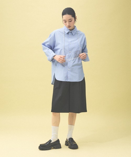Kappa(カッパ)の「≪Kappa×and ST ウェルネスクラブ≫シャツ(シャツ/ブラウス・レディース・ネイビー/ベージュ/ブルー・MEDIUM/LARGE/SMALL)」の11枚目の写真