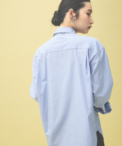 Kappa(カッパ)の「≪Kappa×and ST ウェルネスクラブ≫シャツ(シャツ/ブラウス・レディース・ネイビー/ベージュ/ブルー・MEDIUM/LARGE/SMALL)」の7枚目の写真