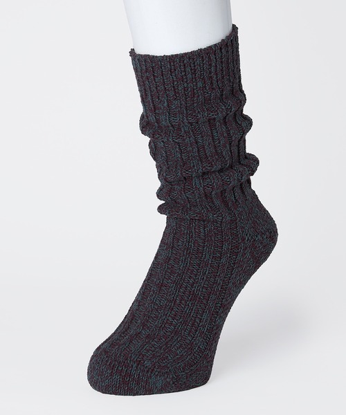 CHICSTOCKS(シックストックス)の「ローゲージリブソックス(ソックス/靴下・メンズ・ブルーグリーン/ダークグレー/オレンジ・SMALL/LARGE)」の10枚目の写真